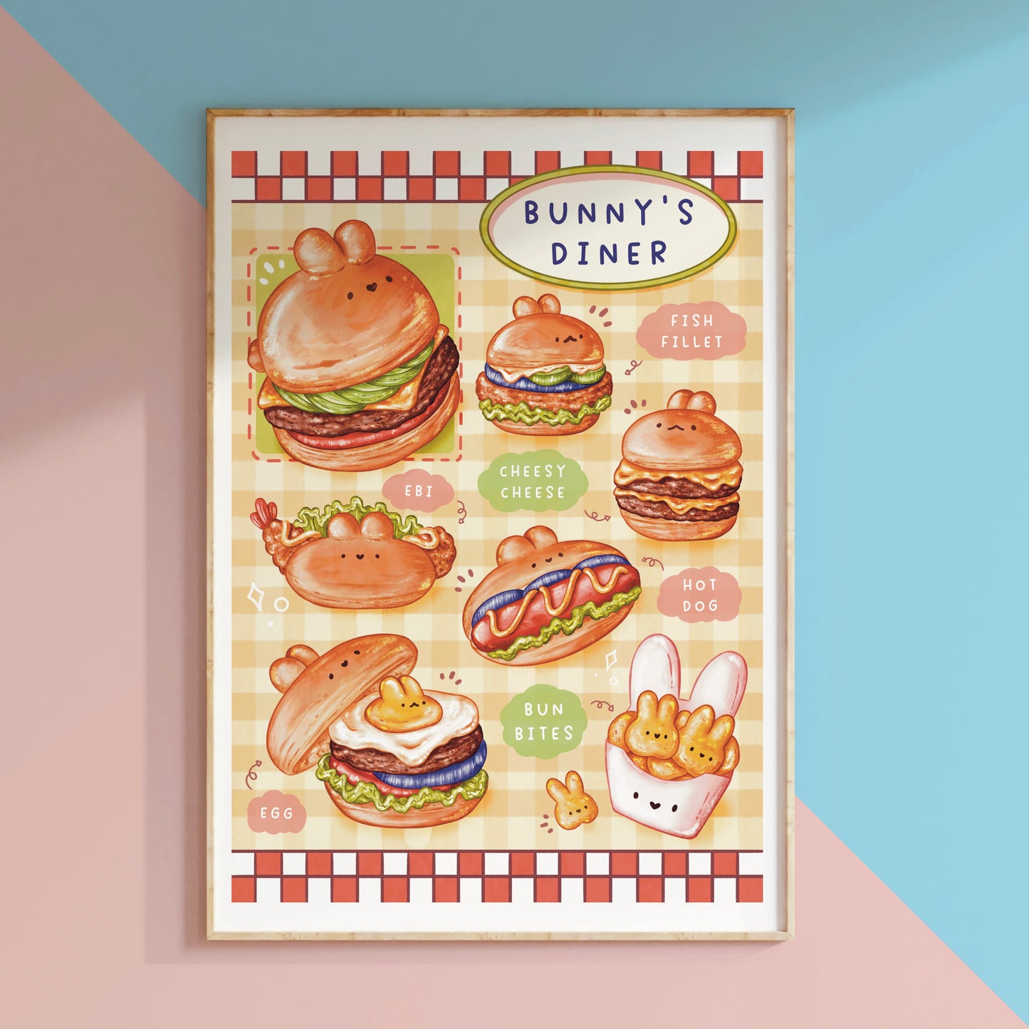 Bunny’s Diner Art Print