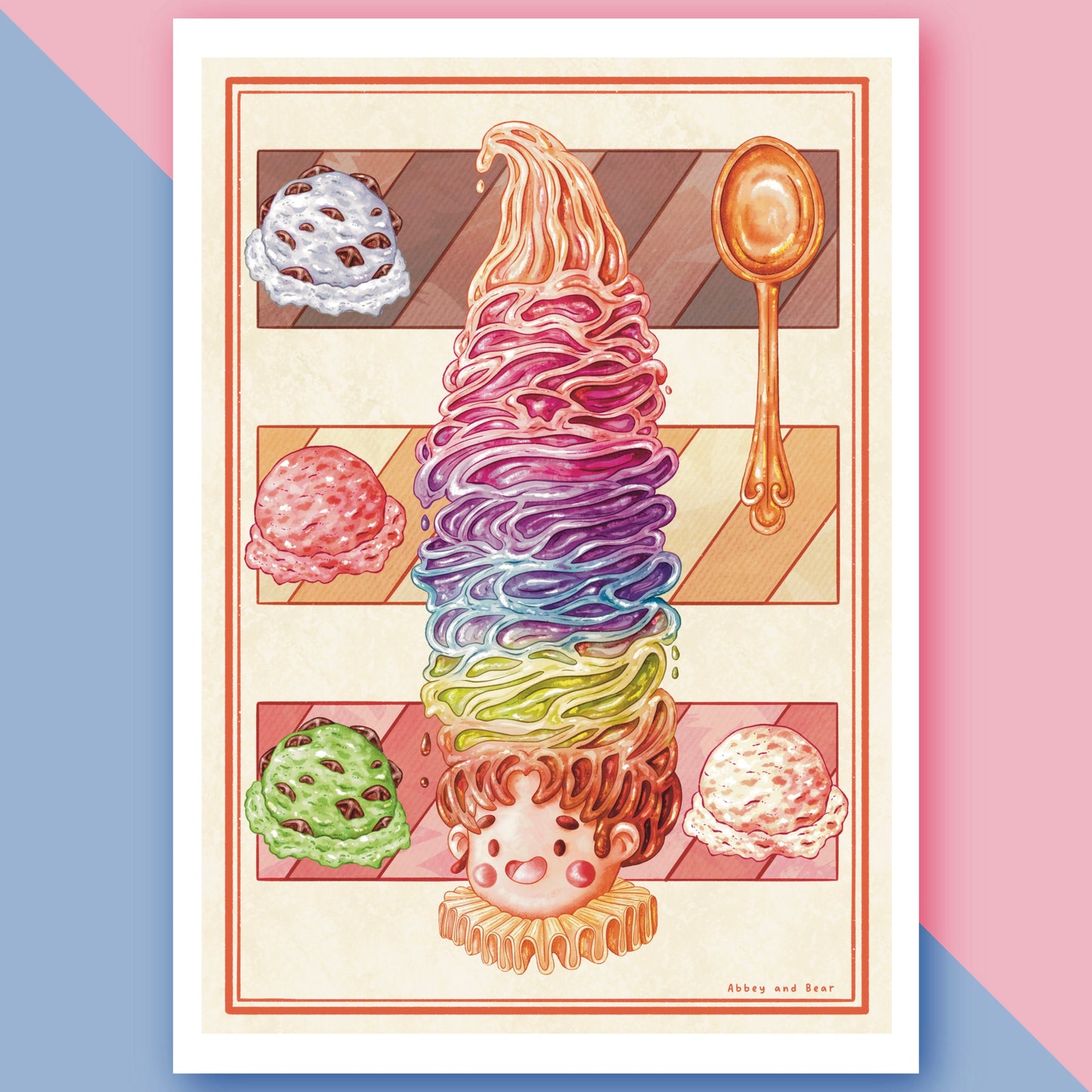 Ice Cream Soft Serve Print