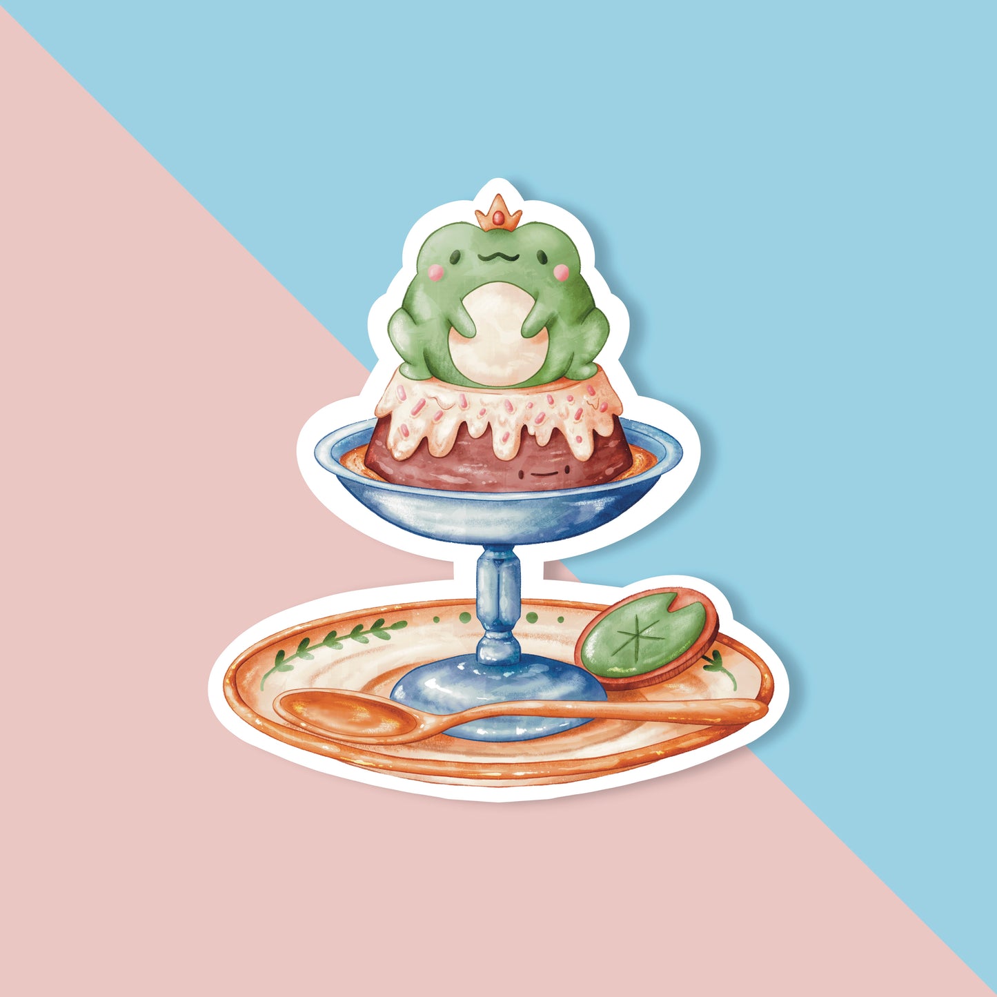 Frog Cake Sticker