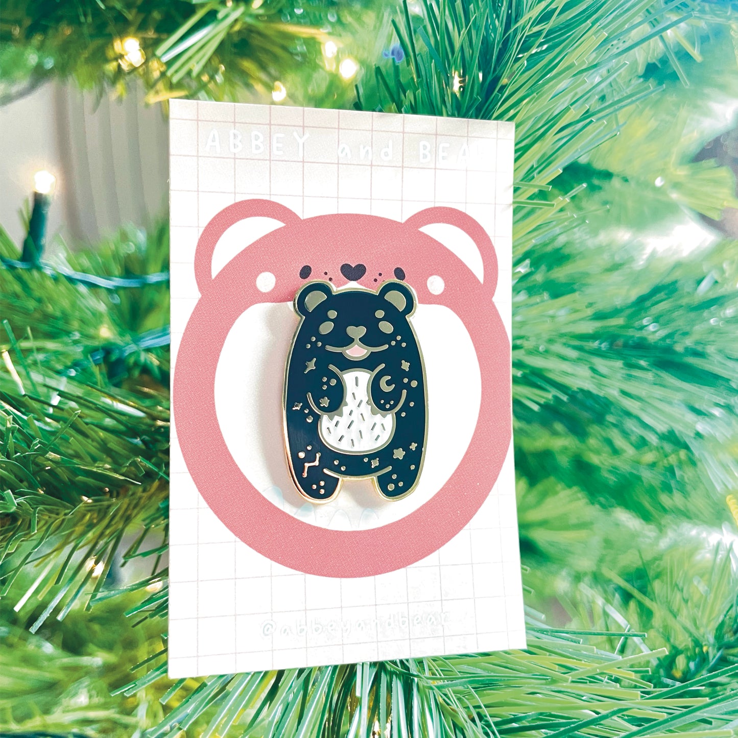 Galaxy Bear Pin