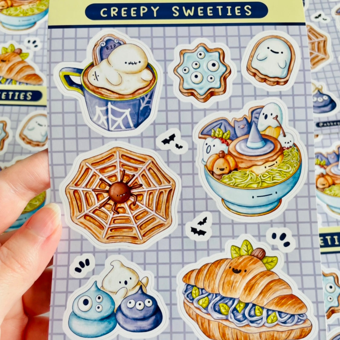 Creepy Sweeties A6 Sticker Sheet