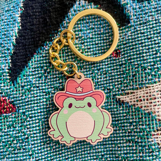 Sheriff Puddles the Frog Keyring