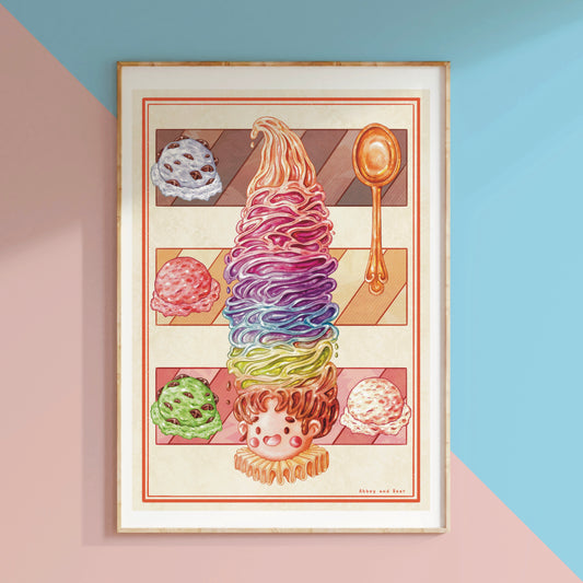 Ice Cream Soft Serve Print