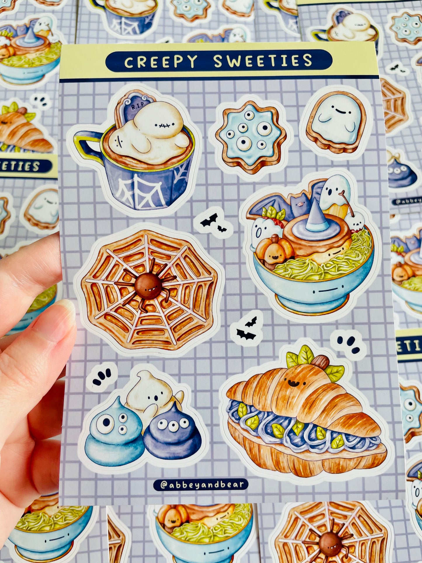 Creepy Sweeties A6 Sticker Sheet