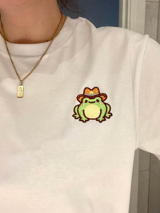 Sheriff Puddles the Frog Embroidered T-Shirt