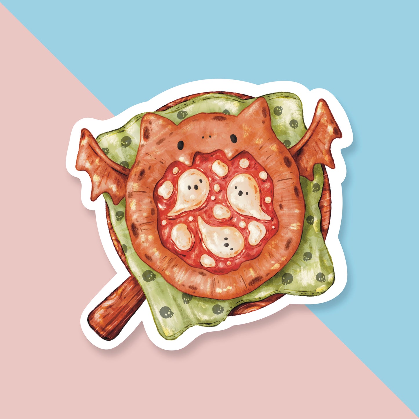 Boogherita Bat Pizza Sticker