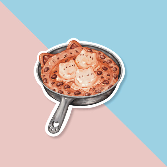 Cat Cookie Glossy Sticker