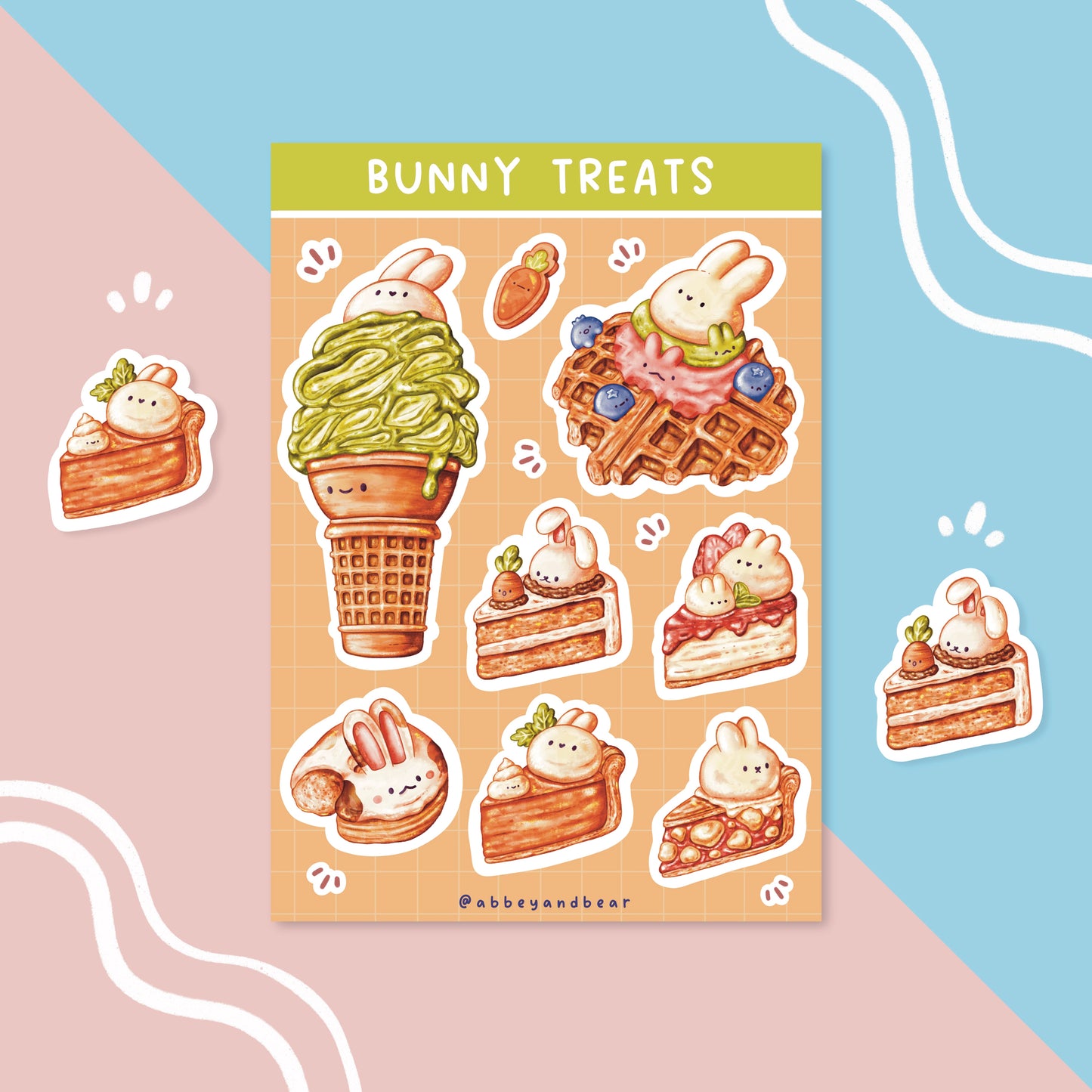 Bunny A6 Sticker Sheet