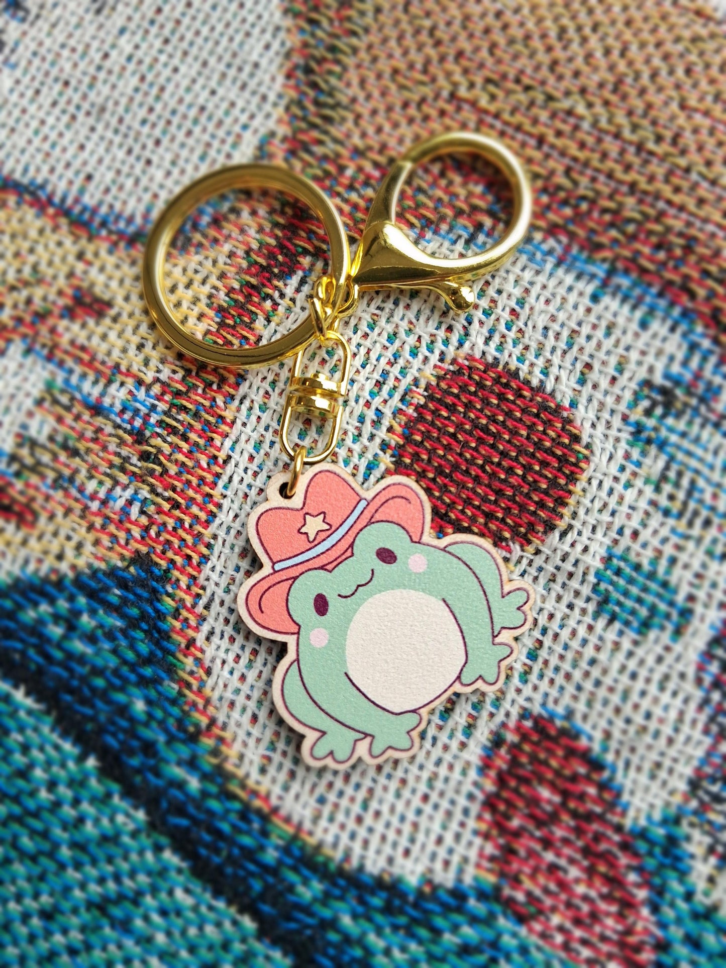 Sheriff Puddles the Frog Keyring