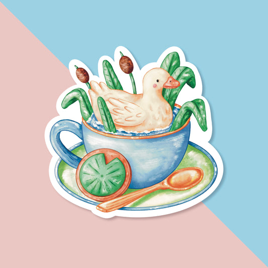 Duck Tea Sticker