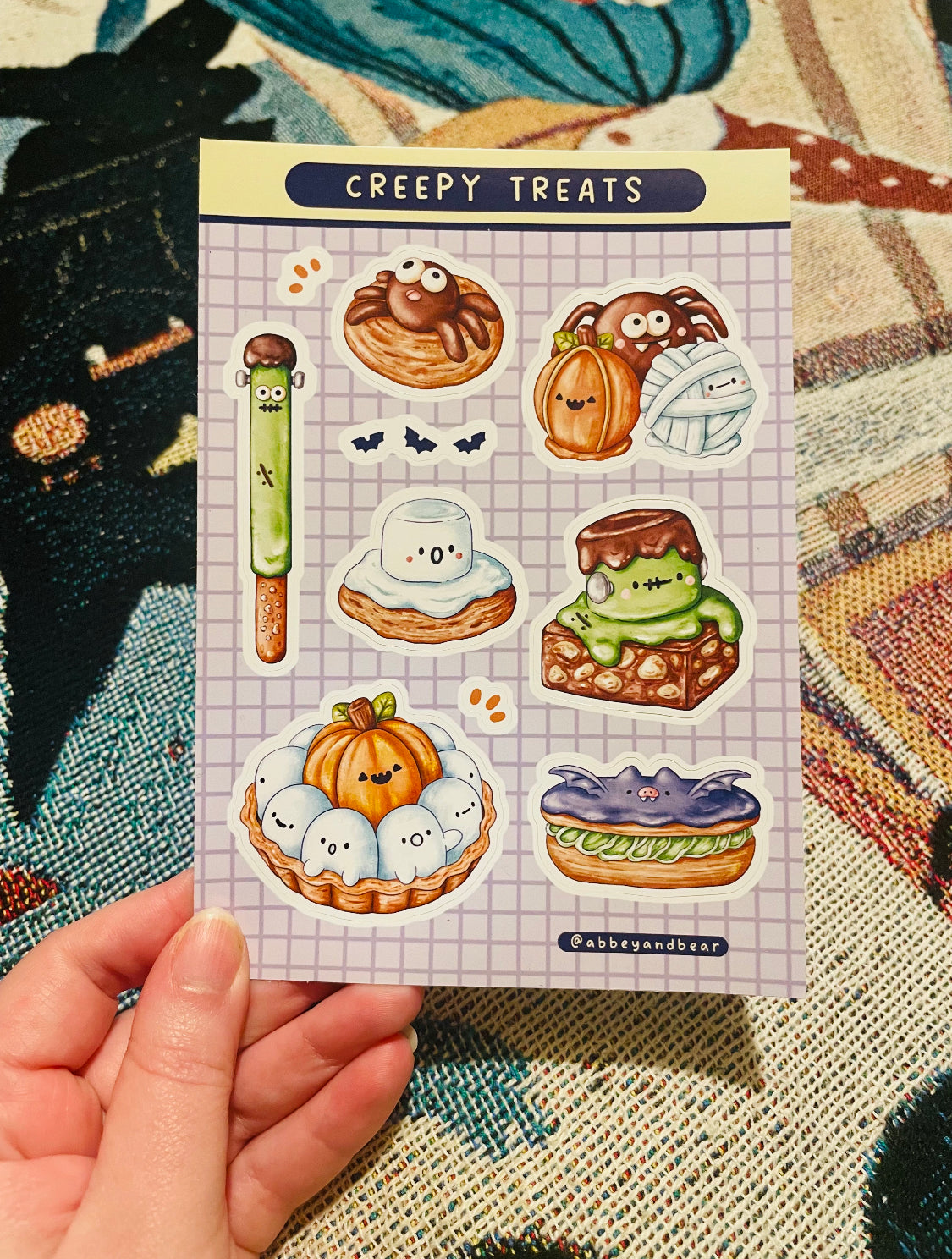 Creepy Treats A6 Sticker Sheet