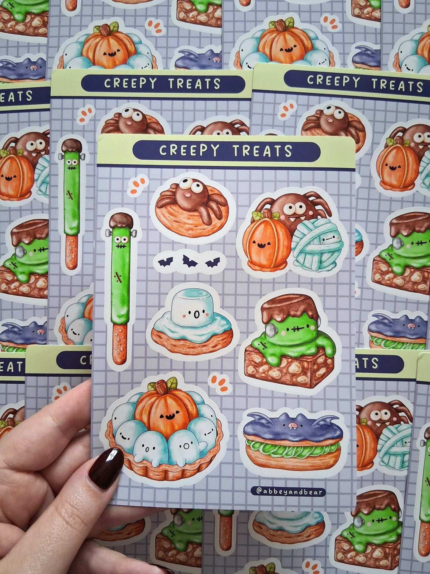 Creepy Treats A6 Sticker Sheet
