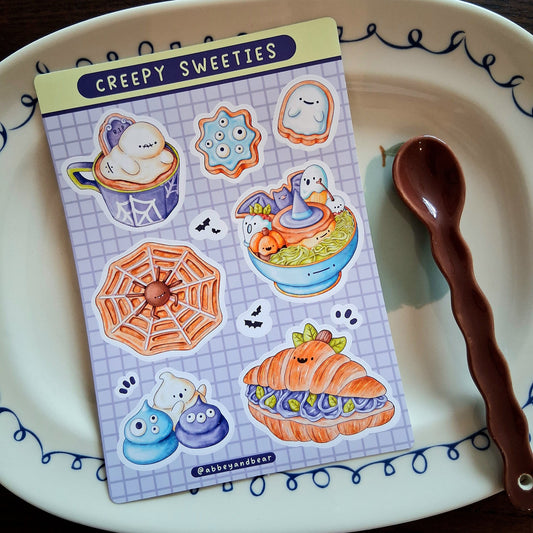 Creepy Sweeties A6 Sticker Sheet
