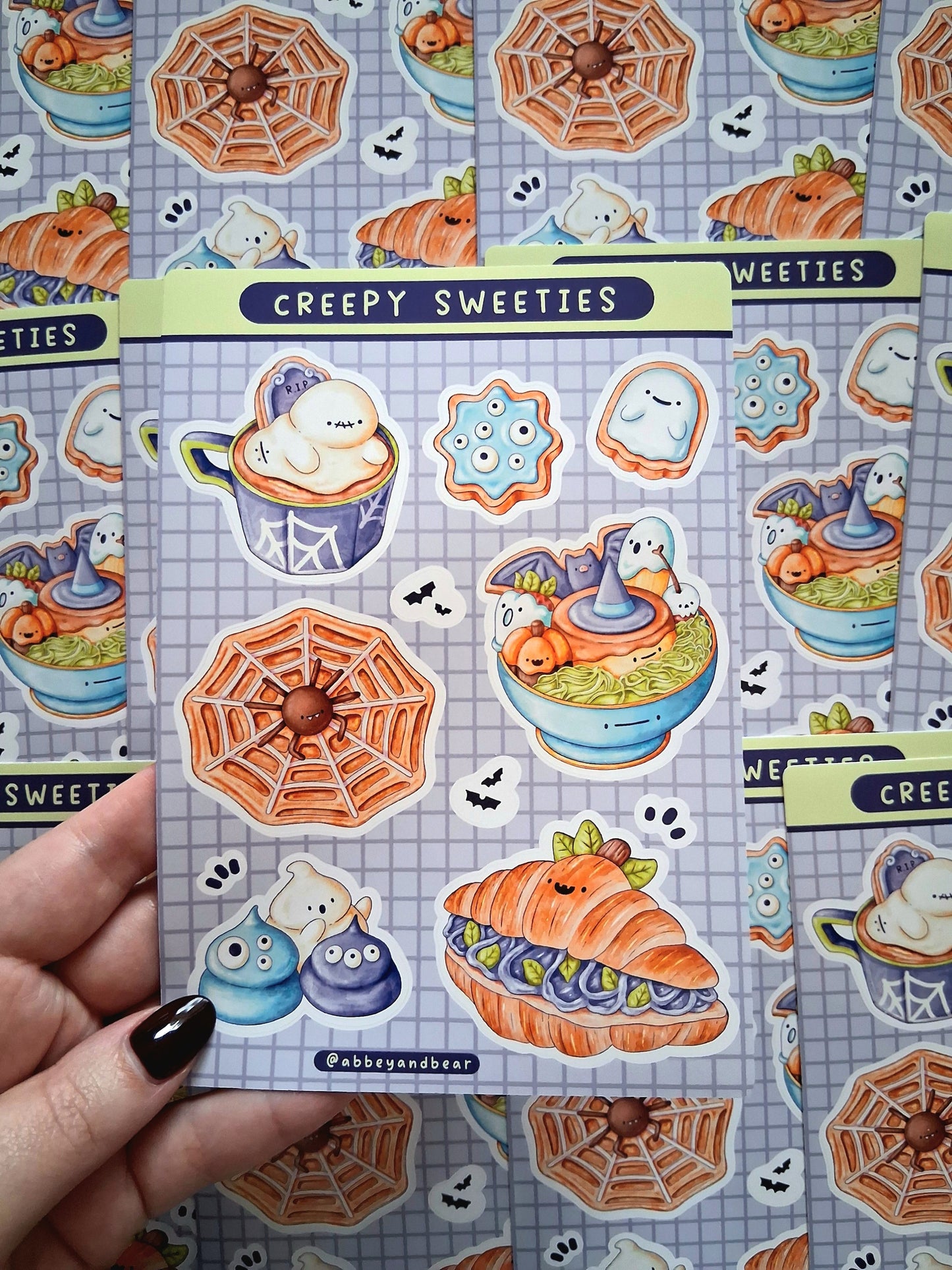 Creepy Sweeties A6 Sticker Sheet