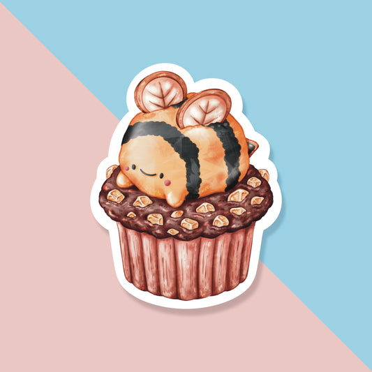 Bee Muffin Sticker