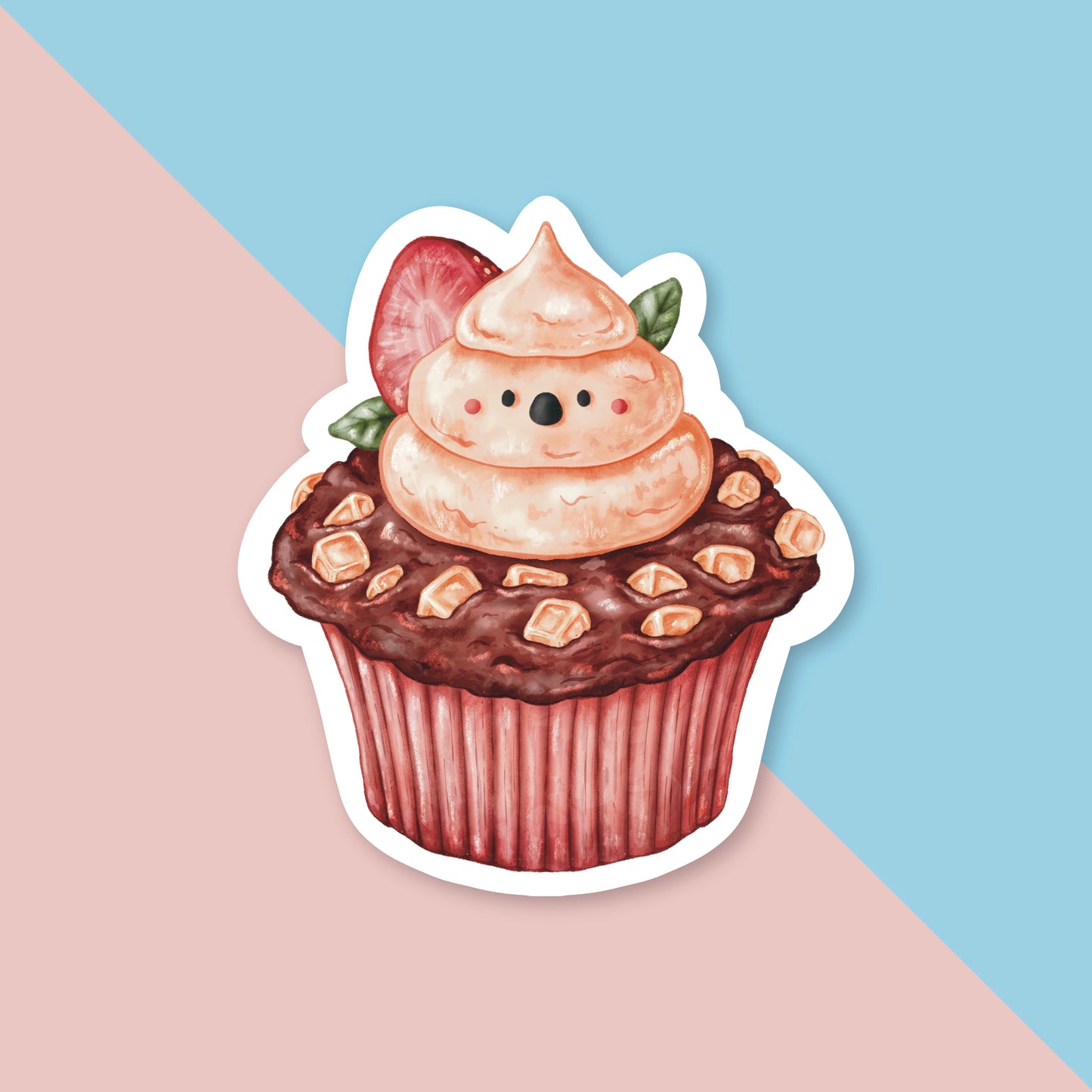 Ghost Meringue Muffin Sticker