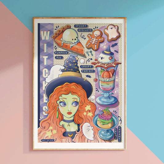 Witches Food Magazine Art Print